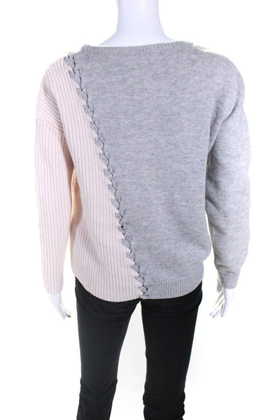 Tabula Rasa Womens Grey And Pink Dante Sweater Size 6 11422670