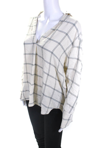VINCE. Womens Printed Collared Blouse Size 2 15886894