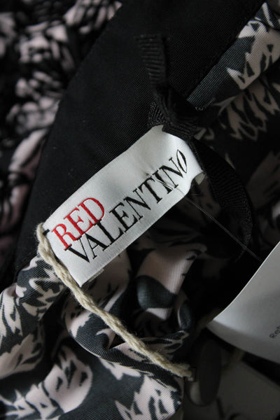 RED Valentino Women's Zip Closure Flare Midi Skirt Black Size 6