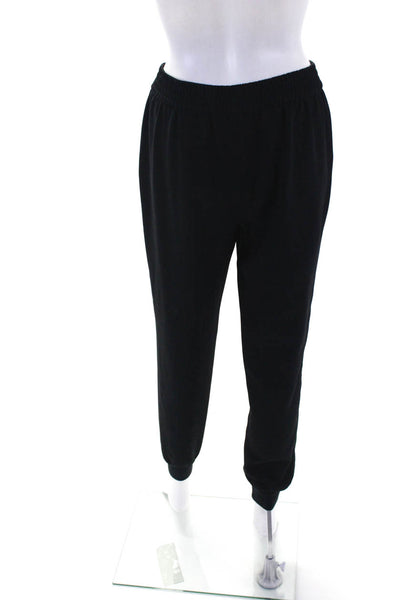 Joie Womens Stretch Waist Pleated High-Rise Jogger Pants Black Size S
