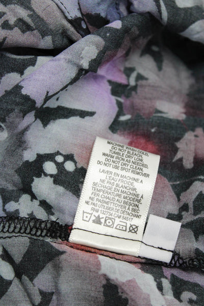 Massimo Rebecchi Women's Layered Sweater Printed Top Navy Purple Size 42 S Lot 2