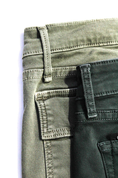 McGuire Strom Womens Cotton Denim Cargos Skinny Jeans Green Size 24 25 Lot 2