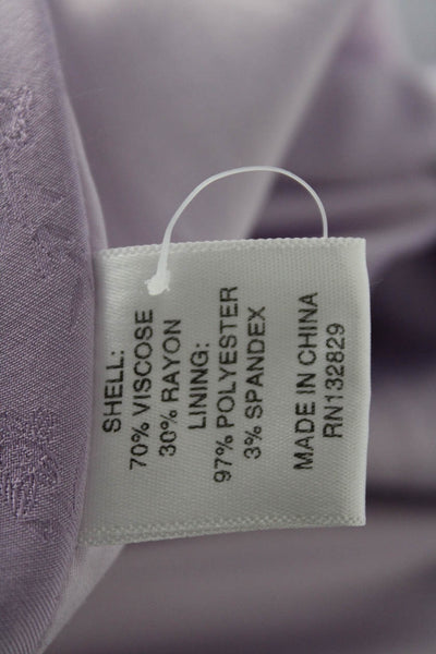 Lovers + Friends Womens Floral Print Tied Zip Cut-Out Short Dress Purple Size L