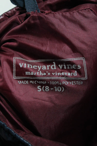 Vineyard Vines Girls High Neck Long Sleeve Full Zip-Up Jacket Blue Size 8-10Y