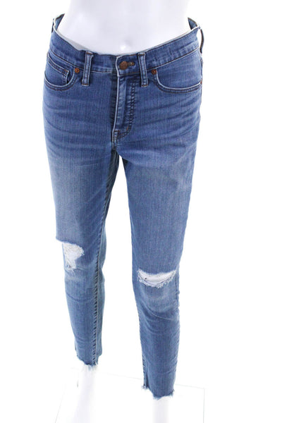 Madewell Womens Medium Wash 9" High Rise Skinny Jeans Blue Denim Size 27
