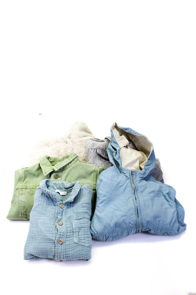 Zara Mon Petit Girls Collared Long Sleeve Jackets Coats Beige 2-3Y 35M Lot 5