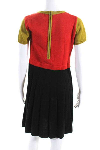 Vince Camuto Women's Short Sleeve Knit Midi Dress Multicolor Size S