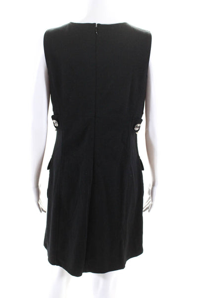 Michael Michael Kors Women's Sleeveless Knee Length Sheath Dress Black Size 8