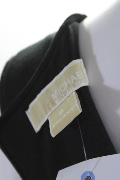 Michael Michael Kors Women's Sleeveless Knee Length Sheath Dress Black Size 8