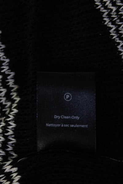 Heartloom Women's V-Neck Long Sleeves Knit Tunic Sweater Black Size M