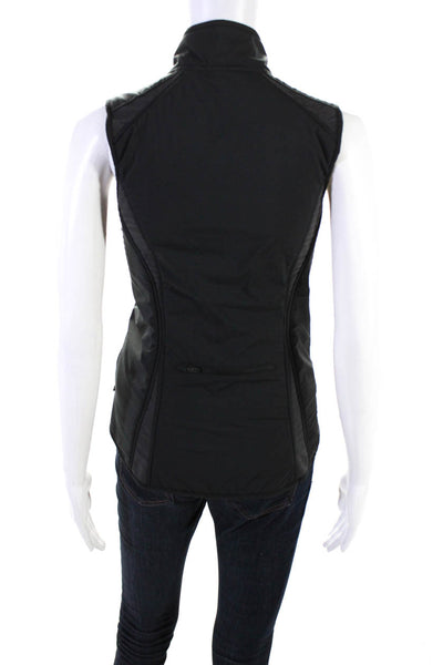 Athleta Women's Sleeveless Full Zip Athletic Vest Black Size XXS