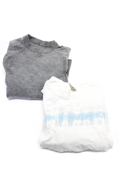 Electric & Rose Designer Womens Sweatshirts White Blue Gray Size XS S Lot 2