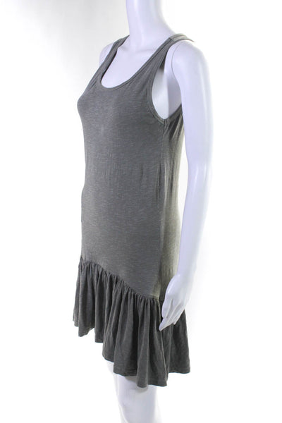 Sundry Women's Scoop Neck Drop Waist Tiered Mini Dress Gray Size 1 Lot 2