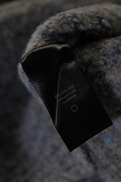 Rag & Bone Womens Merino Wool Split Hem High-Low Crewneck Sweater Blue Size XS