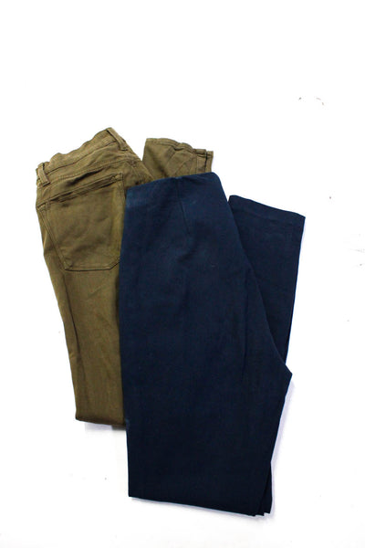 Frame Women's Midrise Five Pockets Skinny Pant Olive Green Size 25 Lot 2