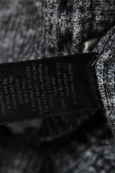 Rag & Bone Jean Womens Jersey Knit V-Neck Long Sleeve T-Shirt Top Black Size S