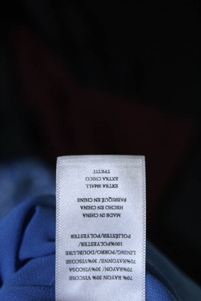Rails Womens Woven Floral Printed V-Neck Button Front Mini Dress Blue Size XS