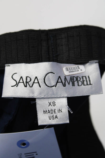 Sara Campbell Women's Flat Front Mid Length Shorts Navy Size XS