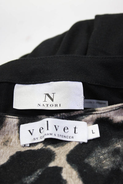Velvet by Graham & Spencer Natori Womens Tank Top Shirt Beige Size Large Lot 2