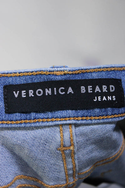 Veronica Beard Jeans Womens High RiseDebbie 10" Skinny Jeans Blue Size 32