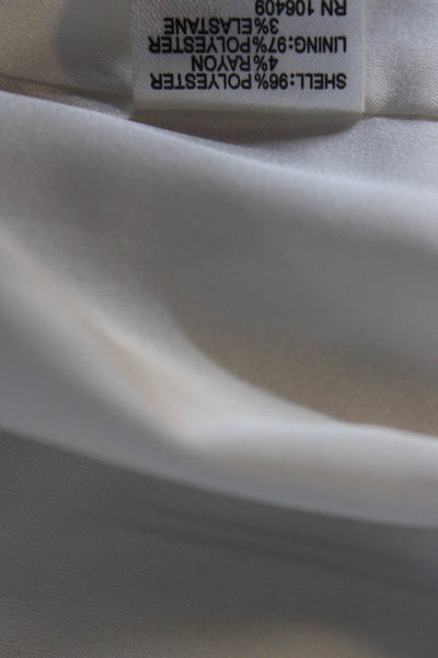 Gianni Bini Women's Sleeveless V Neck Striped Jumpsuit Ivory Size 2