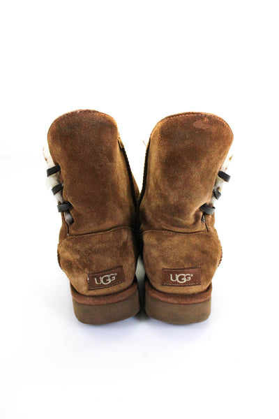 UGG Australia Womens Sheepskin Constantine Ankle Boots Brown Size 7