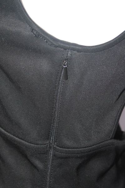 Rag & Bone Womens V-Neck Cut Out Sleeveless Flared Hem A-Line Dress Black Size 6