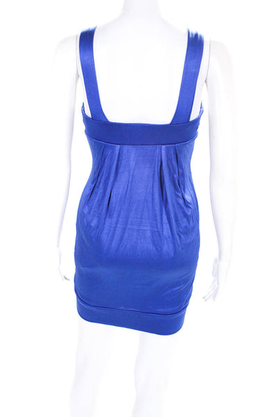Alexia Admor Women's V-Neck Sleeveless Mini Dress Blue Size XS
