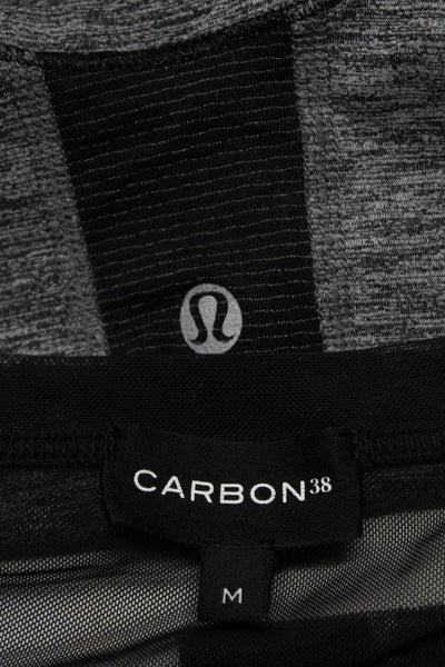 Carbon 38 Lululemon Womens Mesh Tee Shirt Tank Top Size 4 Medium Lot 2