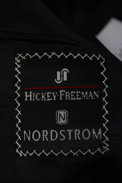 Hickey Freeman for Nordstrom Mens Pinstriped Blazer Black Size 44 Regular