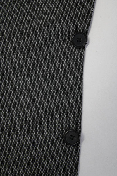 Boss Hugo Boss Mens Two Button Blazer Jacket Black Wool Size 40 Regular