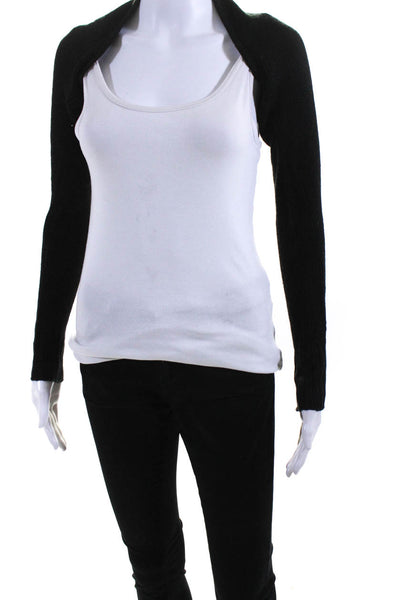 Bloch Womens Long Sleeves Pull On Bolero Sweater Black Size Small