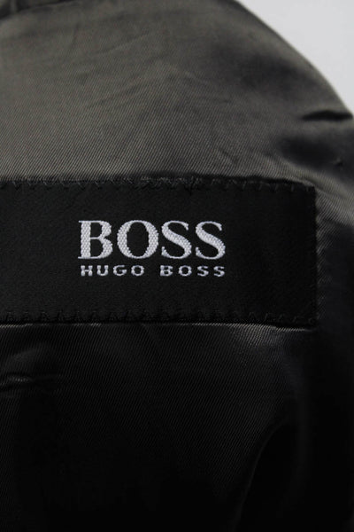 Hugo Boss Men's Collar Long Sleeves Line Two Button Jacket Gray Size 40