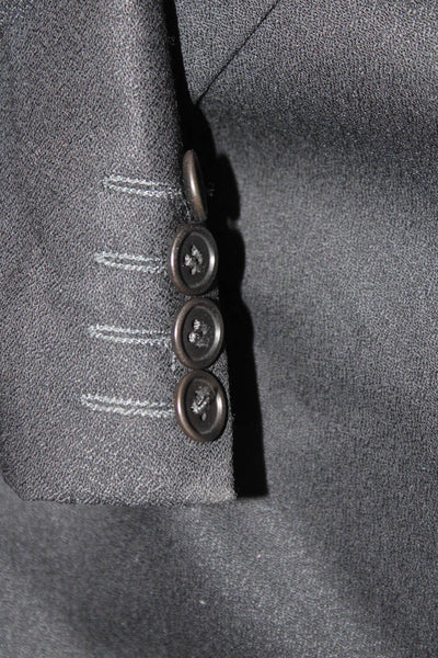 Silvio Bresciani Men's Long Sleeves Line Two Piece Pant Suit Black Size 42