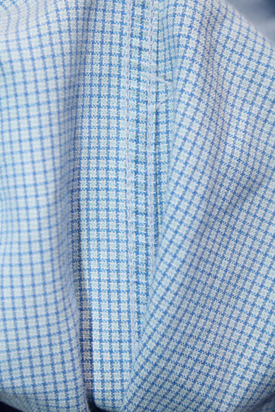 Burberry Men's Collar Long Sleeves Button Down Plaid Shirt Size M