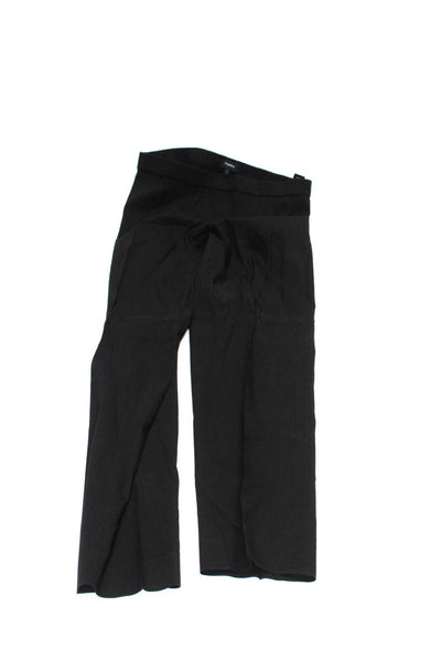 Theory Womens Straight Leg Pull On Trousers Pants Navy Blue Black Size 4 Lot 2