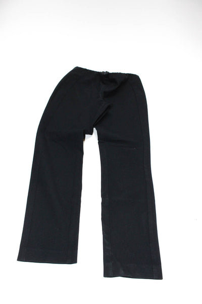 Theory Womens Straight Leg Pull On Trousers Pants Navy Blue Black Size 4 Lot 2