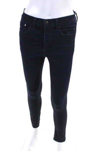 Rag & Bone Jean Womens Cotton Denim High-Rise Skinny Ankle Jeans Blue Size 26