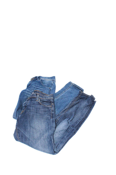 Hudson Womens Collin Slim Leg Leigh Boyfriend Jeans Blue Size 24 Lot 2