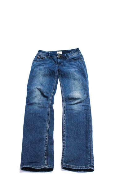 Hudson Womens Collin Slim Leg Leigh Boyfriend Jeans Blue Size 24 Lot 2