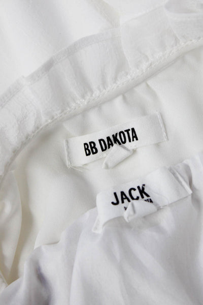 BB Dakota Womens Striped Print Layered Pullover Blouse Tops White Size S Lot 2