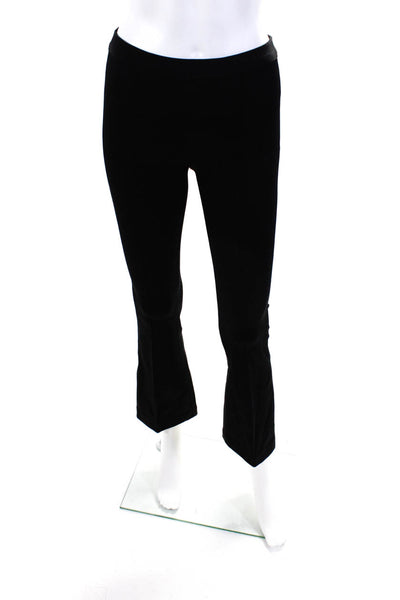 Pam & Gela Black Velvet Sweat Pants Boot Cut Size L Women Size