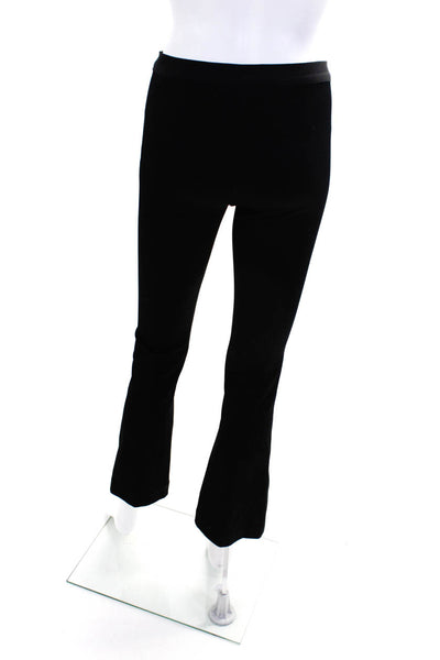 Helmut Lang Womens Darted Elastic Waist Flare Leg Slip-On Pants Black Size S