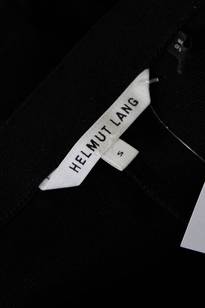 Helmut Lang Womens Darted Elastic Waist Flare Leg Slip-On Pants Black Size S
