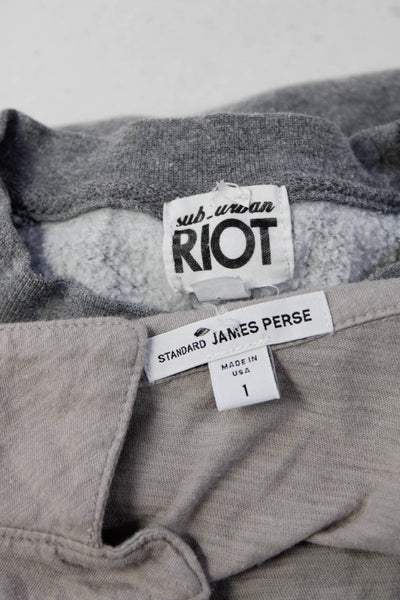 James Perse Sub Urban Riot Womens Good Mood Sweatshirt Blouse Size 1 Small Lot 2