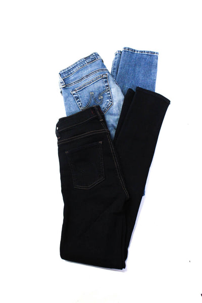 Citizens of Humanity AG Womens Skinny Stilt Leg Jeans Black Blue Size 24 Lot 2