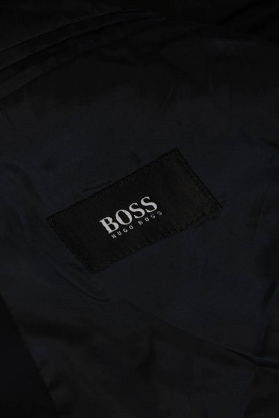 Boss Hugo Boss Mens Da Vinci Three Button Blazer Jacket Navy Blue Size IT 52