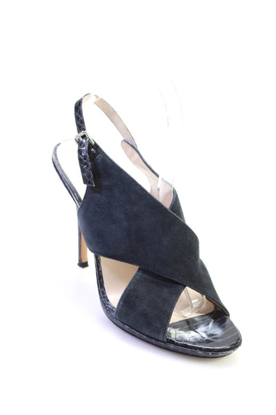 KORS Michael Kors Womens Gray Suede Leather Criss Cross Sandals Shoes Size 7.5M