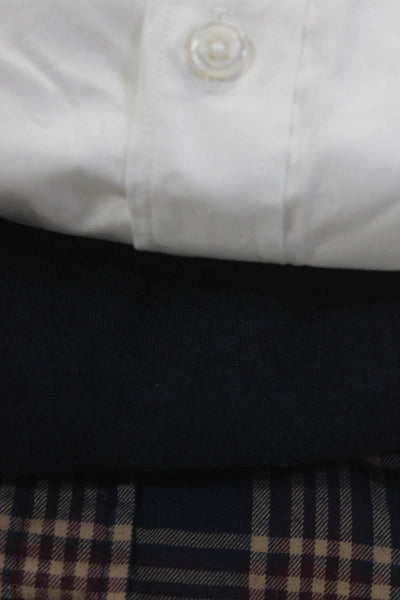 J Crew Rag & Bone Men's Button Down Shirts White Navy Size M L Lot 3