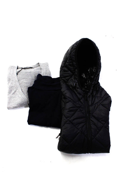 Zara Womens Vest Jacket Gray V-Neck Long Sleeve Cardigan Sweater Top Size S Lot3
